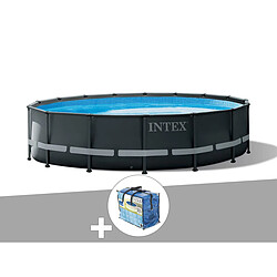 Kit piscine tubulaire Intex Ultra XTR Frame ronde 4,88 x 1,22 m + Bâche à bulles