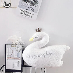 Universal 35 cm Princesse Crown White Swan Planchez un oreiller en peluche Pouteau d'apaisement | Planchers