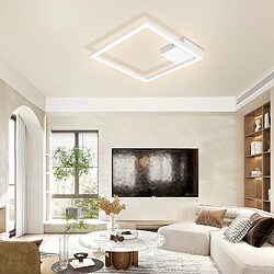 Autres Temps ZMH LED Plafonnier Living Room Noir/Blanc Square Hallway Light Modern 3000K Kitchen pas cher