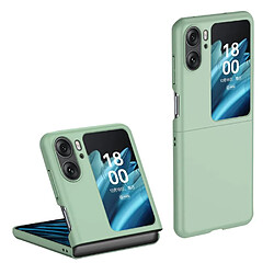 Htdmobiles Coque pour Oppo Find N2 Flip 5G - housse etui rigide 360 integrale (avant et arriere) - VERT CLAIR