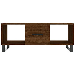 Acheter vidaXL Table basse chêne marron 102x50x40 cm bois d'ingénierie