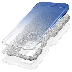 Avis Avizar Coque pour Xiaomi Redmi 10 et 10 2022 Paillette Amovible Transparent / Bleu