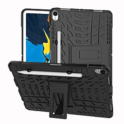 Wewoo Coque Renforcée antichoc TPU + PC pour iPad Pro 11 pouces 2018 avec support et porte-stylet noir