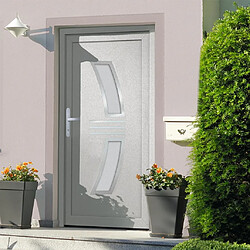 vidaXL Porte d'entrée Blanc 108x200 cm PVC