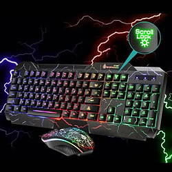 Avis Universal Jeux informatiques, clavier et souris, réglage de rétro-éclairage LED arc-en-ciel.