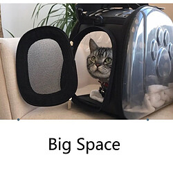 Avis Universal Porte-chats Porte-sacs pour animaux de compagnie transparents Porte-sacs pour chiens respirants Espace de voyage Cage Poches latérales pliantes pour chats et chiens à lire | Porte-chiens