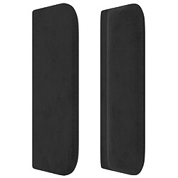 Acheter Maison Chic Tête de lit moderne avec oreilles pour chambre - Décoration de lit Noir 83x16x78/88 cm Velours -MN12077