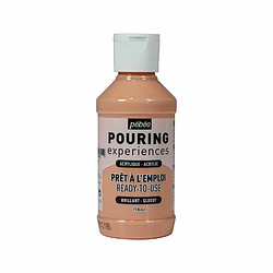 Pebeo Peinture pouring acrylique brillante - Beige rosé - 118 ml