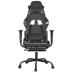 Avis Maison Chic Chaise de jeu, Chaise gaming avec repose-pied, Fauteuil gamer,Chaise de Bureau Noir et camouflage Similicuir -GKD77153