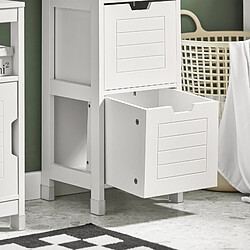 Acheter SoBuy FRG126-W Meuble Colonne de Salle de Bain Armoire Toilette Haute