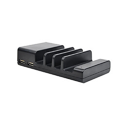 YP Select Base de support de charge pour 4 ports USB Support de charge pour téléphone portable - Noir