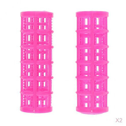 24x Rouleaux De Cheveux En Plastique Bigoudi Salon Coiffure Bricolage Pour