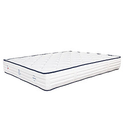 LUXURY LITERIE Matelas Patriote, 27cm, Ressorts Ensachés, mousse haute densité , Indépendance du Couchage, Soutien ferme + Oreiller + Couette, 140x190cm