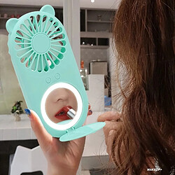 Avis Mini Ventilateur Ventilateurs de Miroir de Beauté Mini Poche Rechargeable USB Mini Ventilateur Portatif à Lumière LED Mignon