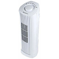 Ventilateur Mini Tour Portable Oscillant Signature De 14 Po En Blanc-S40005