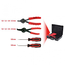 KS TOOLS 500.1320 Coffret de pinces à circlips intérieur et extérieur 10pièces