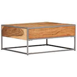 Maison Chic Table basse,Table Console Table d'appoint, Table pour salon 75 x 75 x 35 cm Bois solide d'acacia -MN12013 pas cher