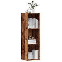 vidaXL Bibliothèque vieux bois 36x30x114 cm bois d'ingénierie