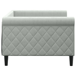 Acheter Maison Chic Lit de jour, Lit de repos pour Salon Chambre,Canapé-lit,Lit d'invité gris clair 90x200 cm velours -MN72069