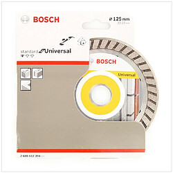 Bosch 125 mm Disque à tronçonner diamant turbo universel standard - 1 pièce (2608602394)