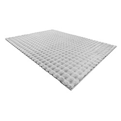 Avis RUGSX Tapis BUBBLE argentin 21 IMITATION DE FOURRURE DE LAPIN 3D structurel 60x100 cm