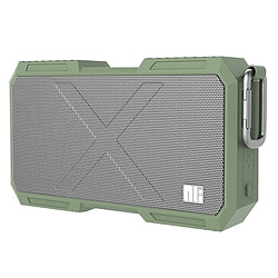 Wewoo Enceinte Bluetooth étanche vert pour iPhone, Galaxy, Sony, Lenovo, HTC, Huawei, Google, LG, Xiaomi, d'autres Smartphones Portable Sports de Plein Air Haut-Parleur Stéréo Sans Fil Sound Box Subwoofer Récepteur Audio,