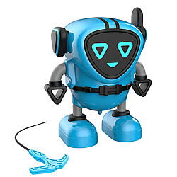 Robot Transforming Gyro Burst Top avec Lanceur Enfants Jouets Bleu