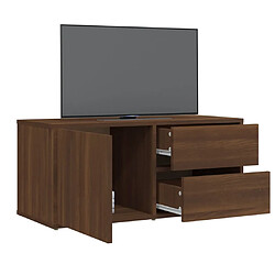 Acheter vidaXL Meuble TV Chêne marron 80x34x36 cm Bois d'ingénierie