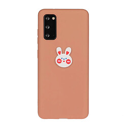 Coque en TPU décor de logo animal lapin pour votre Samsung Galaxy S20