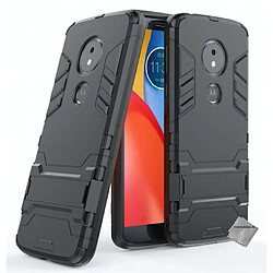 Htdmobiles Coque rigide anti choc pour Motorola Moto E5 + film ecran - NOIR