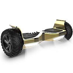 YOMME MOBILITÉ Hoverboard 8.5 Pouces Tout-Terrain - Doré Chromé pas cher