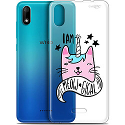 Caseink Coque arrière Wiko Y60 (5.45 ) Gel HD [ Nouvelle Collection - Souple - Antichoc - Imprimé en France] I Am MEOUgical