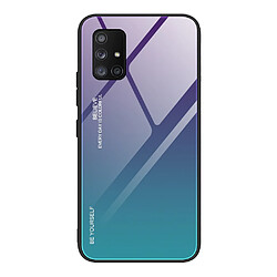 Coque en TPU dégradé de couleur violet/bleu pour votre Samsung Galaxy A71 5G SM-A716