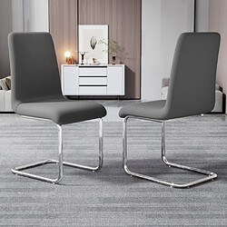 Avis ComfortXL Chaise Freischwinger (set De 2), Structure En Métal Chromé, Gris