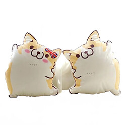 Universal 45x35cm chien chien peluche personnage de dessin animé mignon Shiji chien peluche coussin animal peluche cadeau de la Saint-Valentin | Peluche coussin (femme)