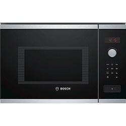 Micro-ondes encastrable 25l 900w inox - bfl553ms0 - BOSCH