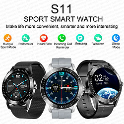 Universal Smartwatch Hommes Sport Imperméable Imperméable Smartwatch Fréquence cardiaque Pression artérielle Sommeil Fitness Suivi IOS Mobile | Smartwatch (Noir) pas cher