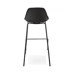 Kokoon Design Tabouret de bar design ESCAL BLACK 44,5x44,5x95,5 cm pas cher