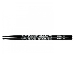 Tama 7A-S-BS - Baguettes batterie Skull Black 7A - Japenese Oak Serie - Noir