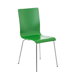 Decoshop26 Lot de 4 chaises de cuisine en bois vert et métal CDS10163