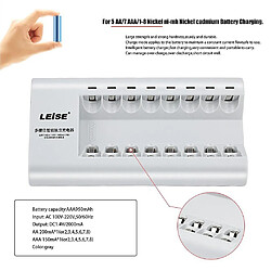 Universal Adaptateur de chargeur de batterie rechargeable Leise-728 Intelligent pour aaa nicd nimh