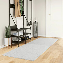 vidaXL Tapis OVIEDO à poils courts gris 80x250 cm