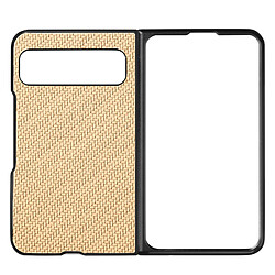 Avizar Coque pour Google Pixel Fold Style carbone Conception 2 parties Beige