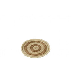 Dansmamaison Set De Table Floche Ecorce De Mais/Coton Beige/Marron