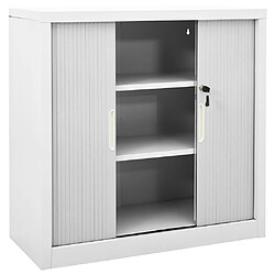 Acheter vidaXL Armoire à portes coulissantes Gris 90x40x90 cm Acier