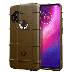 Wewoo Coque Pour Motorola One Hyper Full Coverage Shockproof TPU Case Brown