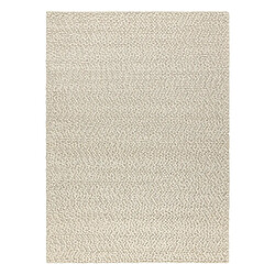 RUGSX Tapis en laine TAHAR 99005B crème - TISSÉ MAIN boucle, uniforme 120x180 cm