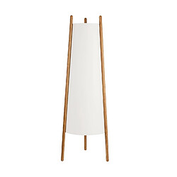 Leds C4 Lampadaire trepied Woody Bois,Tissu Beige,bois de chêne 1 ampoule 130cm