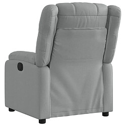 Avis Maison Chic Fauteuil Relax pour salon, Fauteuil inclinable Gris clair Tissu -GKD59551