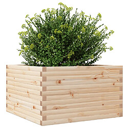 Avis vidaXL Jardinière 80x80x46 cm bois de pin massif